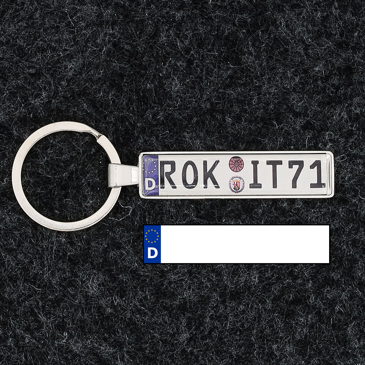 Auto kentekenplaat sleutelhanger gekleurd