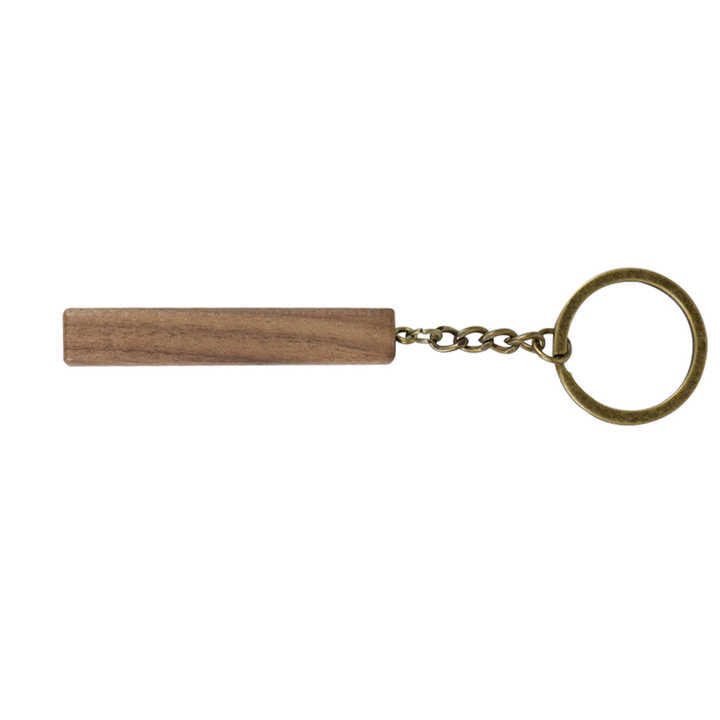 Porte-clés "The Wooden Bar" en bois véritable avec gravure