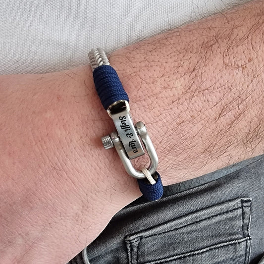 Pilotenarmband Aero aus Nylon mit Gravur