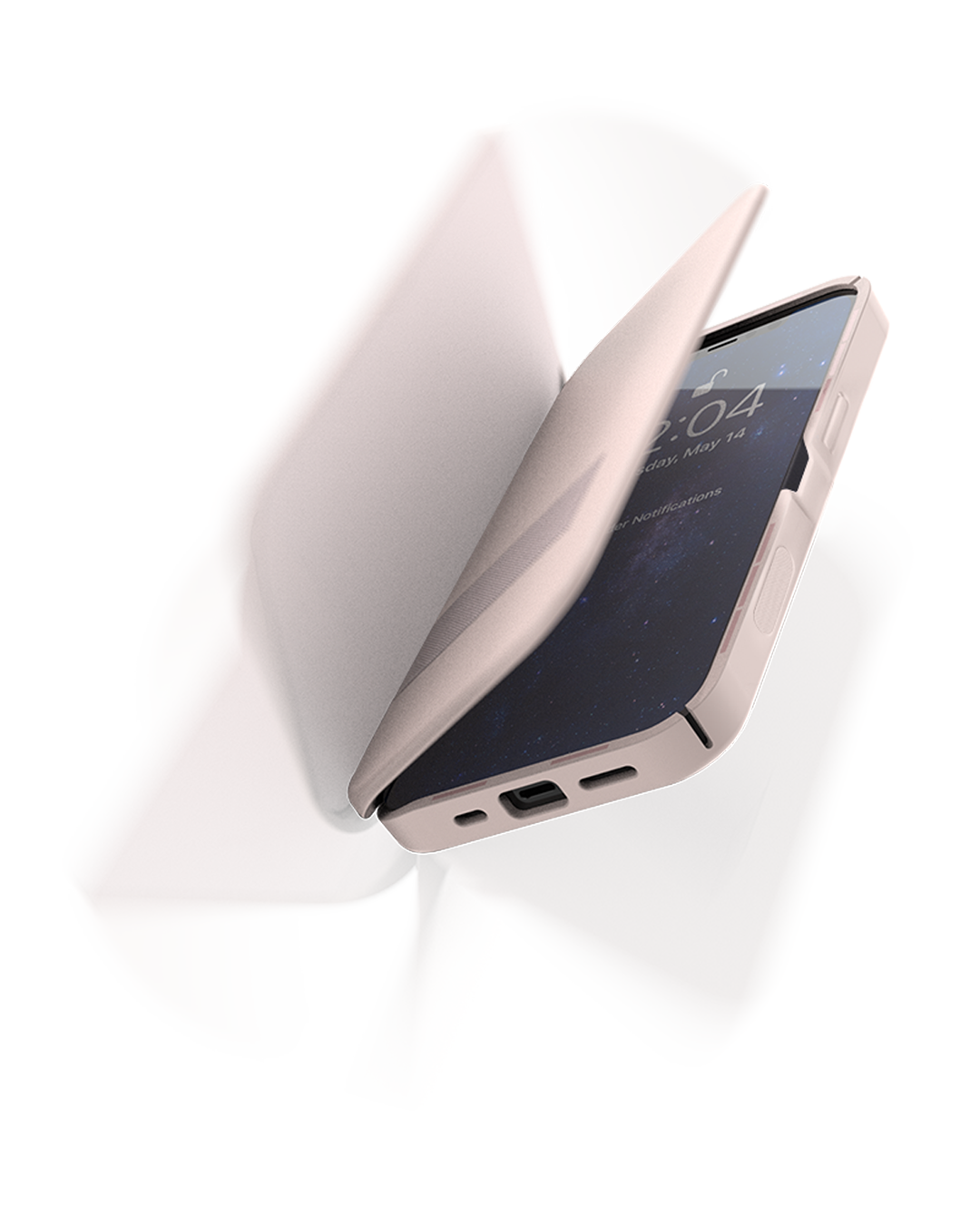 Étui pour iPhone Klak. Se ferme automatiquement. Avec gravure gratuite
