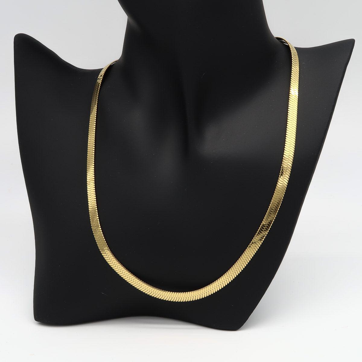 Collier serpent en acier inoxydable "Kaa" en argent ou en or