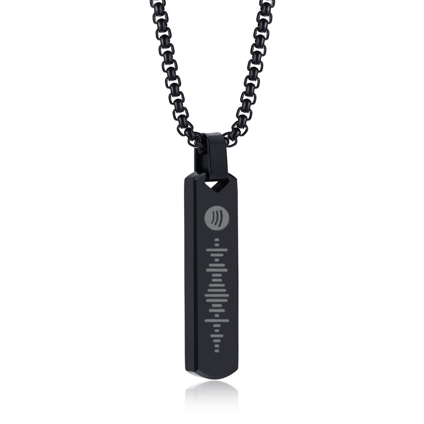 Ketting met Spotify Barcode Hanger Gegraveerd