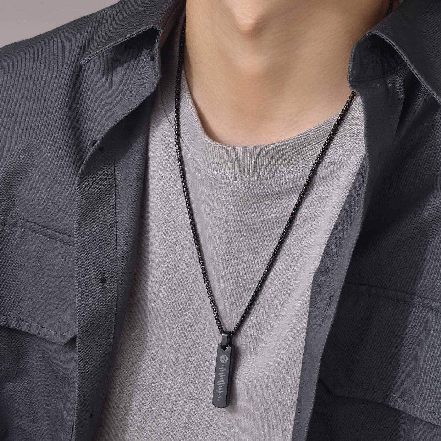 Ketting met Spotify Barcode Hanger Gegraveerd