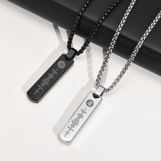 Ketting met Spotify Barcode Hanger Gegraveerd