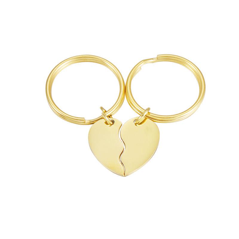 Porte-clés "One Heart" gravure gratuite des initiales