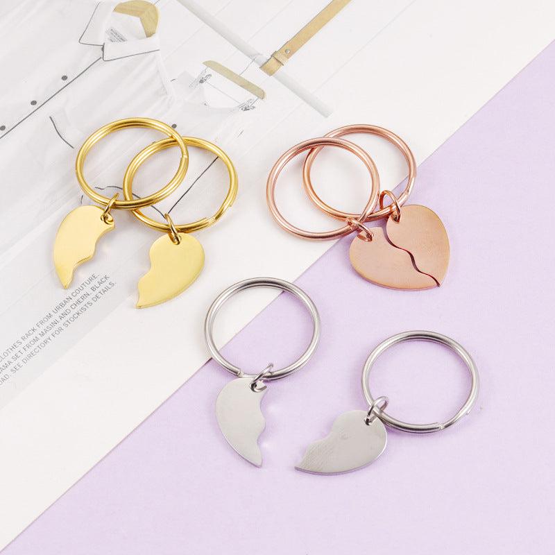Porte-clés "One Heart" gravure gratuite des initiales