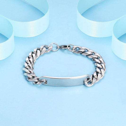 Kubanisches Herrenarmband "Cubanito" mit Gravur