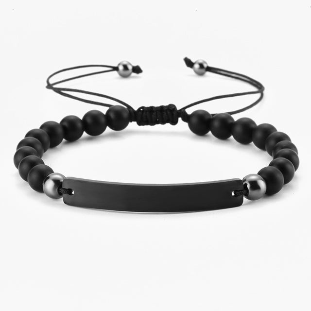 Armband Black Pearl / White Pearl - mit kostenloser Gravur